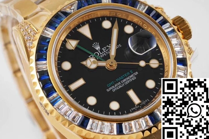 Factory 116758 II GMT White Rolex Diamond SAru Blue ROF Master 1104